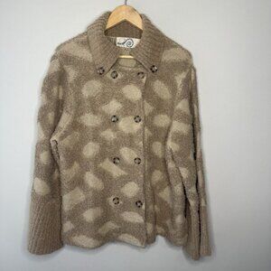 Rosie Neira Anthropologie Sweater Cardigan Chunky Women’s Sz L Boho Jacket